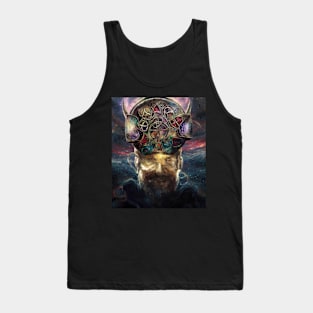 Alien Arcane Aesthic AiArt Weird space face Tank Top